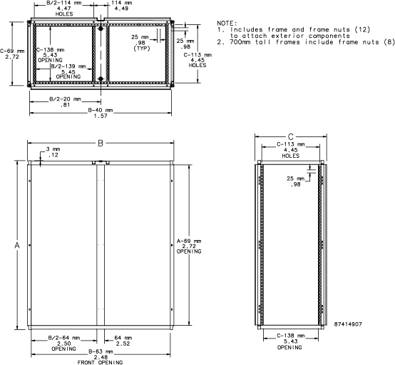 Hoffman PF18166 PROLINE Steel Modular Frame