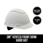 3M Vented Hard Hat with Ratchet Adjustment, CHH-V-R-W6-PS, 6/cs - 7100119479