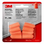 3M Disposable Earplugs, 92050H4-C, 4 pairs/pack - 7100158522