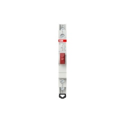 ABB E215-16-11C - Pushbutton, 16 A, acc. to EN 250 V AC, 1NO, 1NC, El. Color: Red, MW: 0.5