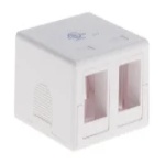 Cable KEYSURFBOX-2-WH - Keystone Surface Mount Box, 2 Port, White