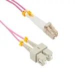 Cable VF4MD5-LCSC-01 Fiber Optic Patch Cable - 3.3', OM4, LC - SC, OFNR, Multimode, 50 Micron, Violet