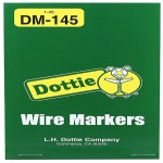 Dottie DM145 - Vinyl Cloth Wire Marker Book (1-45), Vinyl Cloth