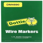 Dottie DM4690 - Vinyl Cloth Wire Marker Book (46-90), Vinyl Cloth