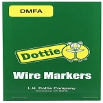 Dottie DMFA - Vinyl Cloth Wire Marker Book (Fire/Security), Vinyl Cloth