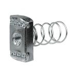 Dottie SSN38 - 3/8''-16 Channel Nut w/ Standard Spring, Carbon Steel