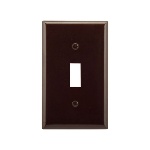 Eaton T0-1-15431/E - Toggle Wallplate, Brown