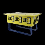 Ericson 1066-BFS-L14 Power Distribution Unit - Single Phase, 120/240V Input-120/240V Output, NEMA 3R, Yellow