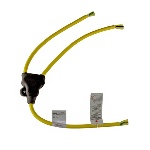 Ericson 2634-104  Y-Splitter Cordset - 3 ft, 10/4 AWG, 30 Amp, Yellow