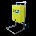 Ericson BE1-I60CWM3120-1 Power Distribution Cart - Single Phase, 120/240V Input-120V Output, NEMA 3R, Yellow