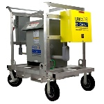 Ericson EC2HPH41037XXCM1042 Portable Transformer 4 Wheel Cart - Single Phase, 480V Input-120/240V Output, NEMA 3R, Aluminum