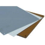 Hoffman BP1212A APO Mounting Plate - 9" x 9" x 0.1" (HxWxD), Aluminum, Unpainted