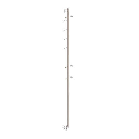 Hoffman DG36 - Vertical Ground Bar Kits, 0.625x36.00, Electroplated, Copper