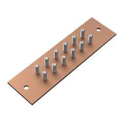 Hoffman EGBB2 - ComLine Ground Buss 12-position, Brushed, Copper