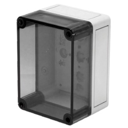 Hoffman MB070403PCCT Enclosure - 7.1" x 3.7" x 3.2" (HxWxD), Polycarbonate