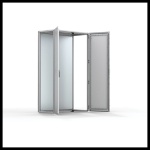 Hoffman MCD20164R5 Modular Double Door, MCD, 2000x1600x400mm, Light Gray, Mild Steel