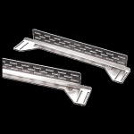 Hoffman P2GARA7 ProLine G2 Adjustable Rack-Mounting Rails, 700mm, Steel