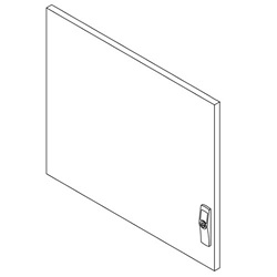 Hoffman PDST86PCSS Doors for Upper Front, fits 1600x600mm PC, SS 304