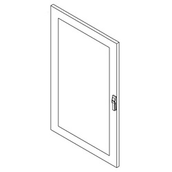 Hoffman PDWG86SS Door with Windows for Upper and Lower Front, fits 600mm PC/SY, SS 304