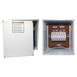 Hoffman RF-2-4 RF Solar Combiner Box - 11.3" x 9.3" x 5.4" (HxWxD), Fiberglass