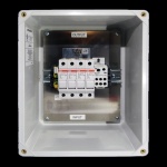 Hoffman RF-4 RF Solar Combiner Box, 11.32x9.32x5.39, Light Gray, Fiberglass