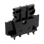 IDEC BNDE15W2, Dual End Plate, Screwless, Black