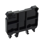 IDEC BNE50W, End Plate, Screwless, Black