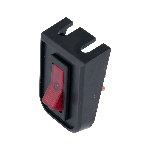 Ilsco 41310 - Illuminated Toggle Switch and Bezel, 12 V DC/20 A, 0.250in Terminal, Red, 1/Pkg