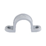 Ilsco GCC-120 - 1/2 in (13 mm), Plastic Conduit Strap, Secures Elect Conduit, Sched 40 PVC, and Copper Tubing, Grey, (20-Pack)