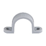 Ilsco GCC-220 - 3/4 in (19 mm), Plastic Conduit Strap, Secures Elect Conduit, Sched 40 PVC, and Copper Tubing, Grey, (20-Pack)