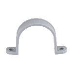 Ilsco GCC-510 - 1-1/2 in (39 mm), Plastic Conduit Strap, Secure Elect Conduit, Sched 40 PVC, and Copper Tubing, Grey, (10-Pack)