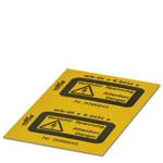 WS-4K Phoenix Contact 1004584 yellow/black Plate Warning label