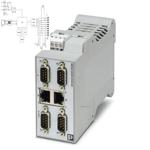 GW EIP/MODBUS 2E/4DB9 Phoenix Contact 1062388 EtherNet/IP, MODBUS TCP,Ethernet,RS-232,RS-422,RS-485 Ethernet:2, Interface converters