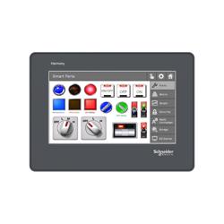 Schneider Electric HMISTO705 4.3 inch HMI Screen 12 VDC-24 VDC 7.5 Watts, Full Color Touch Screen Interface UL 61010 2 Fastener mount to panel