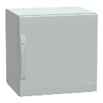 Schneider Electric NSYPLA554G Thalassa PLA Floor-standing Fiberglass Reinforced Polyester Enclosure - NEMA 5/12/13/3S/2/3X/3R/3/1, 19.69" x 19.69" x 16.54" (HxWxD)