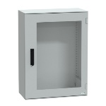 Schneider Electric NSYPLM86TVG Thalassa PLM Wall mounted Fiberglass Reinforced Polyester Enclosure - IP66, 33.35" x 25.04" x 11.81" (HxWxD)