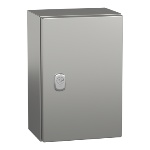 Schneider Electric NSYS3X3215H Spacial S3X Wall Mounted 316L Stainless Steel Enclosure - IP66, 11.81" x 7.87" x 5.91" (HxWxD)