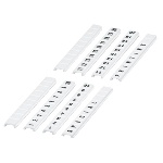 Schneider Electric NSYTRABF540 - NSYTRABF540 Marking strip, Linergy TR, clip in type, flat, 5mm, printed characters 31 to 40, printed horizontal, white, Set of 10