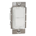 Schneider Electric SQR22102WHZ - Dimmer, X Series, Z-wave Plus energy monitoring, 600W, single pole, 3 way, matte finish, white