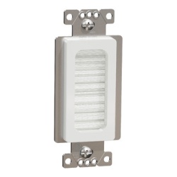 Schneider Electric SQR871011WH - Brush cable outlet, X Series, white, matte finish