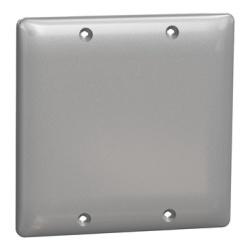 Schneider Electric SQWS140002GY - Blank plate, X Series, 2 gang, gray, matte finish