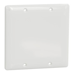 Schneider Electric SQWS140002WH - Blank plate, X Series, 2 gang, white, matte finish