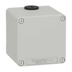 Schneider Electric XAPD14 - Die cast empty control station, Harmony XAP, XB2 SL, zinc alloy, grey, M20, undrilled, 80x80x77mm, UL cULus