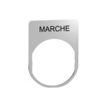 Schneider Electric ZBYM2103 - legend plate metal with marche marking