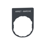 Schneider Electric ZBYP2166 - legend plate with arret-marche marking