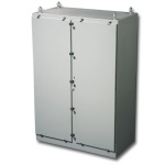 Stahlin N606010FSDDHWT- ST1215936.00.00 - 60 x 60 x 10 Inches Fiberglass Enclosure