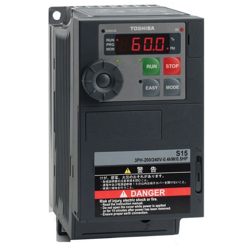 Toshiba VFS15-2007PM-W1 Variable Torque VFD 230 Volt Three Phase 1 HP