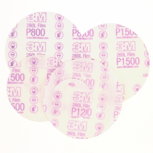 3M 7000000560 - 3M Hookit™ Finishing Film Abrasive Disc 260L, 00907, 3 in, P1500