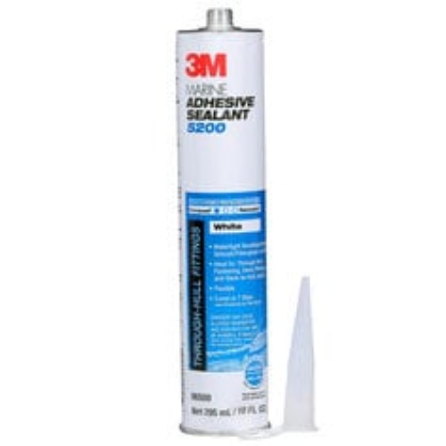 3M 7000000623 - 3M Marine Adhesive Sealant 5200, White, 295 mL Cartridge