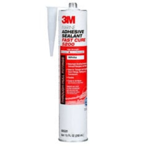 3M 7000000629 - 3M Marine Adhesive Sealant 5200FC, Fast Cure, White, 295 mL Cartridge